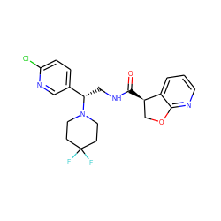 O=C(NC[C@@H](c1ccc(Cl)nc1)N1CCC(F)(F)CC1)[C@@H]1COc2ncccc21 ZINC000205624662