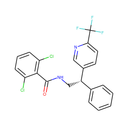 O=C(NC[C@@H](c1ccccc1)c1ccc(C(F)(F)F)nc1)c1c(Cl)cccc1Cl ZINC000473194909