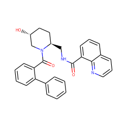 O=C(NC[C@@H]1CC[C@@H](O)CN1C(=O)c1ccccc1-c1ccccc1)c1cccc2cccnc12 ZINC000084653671