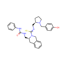 O=C(NC[C@@H]1Cc2ccccc2CN1/C(S)=N/C[C@H]1CCCN1Cc1ccc(O)cc1)Nc1ccccc1 ZINC000013489678