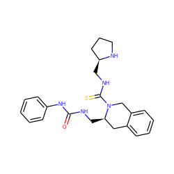 O=C(NC[C@@H]1Cc2ccccc2CN1C(=S)NC[C@H]1CCCN1)Nc1ccccc1 ZINC000013489668