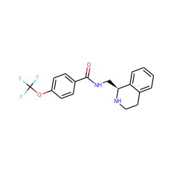 O=C(NC[C@@H]1NCCc2ccccc21)c1ccc(OC(F)(F)F)cc1 ZINC000262188632