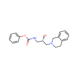 O=C(NC[C@H](O)CN1CCc2ccccc2C1)Oc1ccccc1 ZINC000217119251