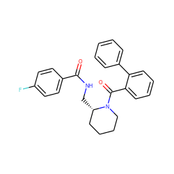 O=C(NC[C@H]1CCCCN1C(=O)c1ccccc1-c1ccccc1)c1ccc(F)cc1 ZINC000000593577