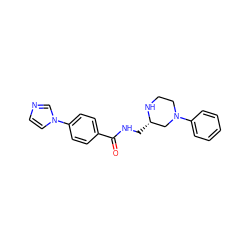 O=C(NC[C@H]1CN(c2ccccc2)CCN1)c1ccc(-n2ccnc2)cc1 ZINC000003796630