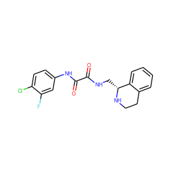 O=C(NC[C@H]1NCCc2ccccc21)C(=O)Nc1ccc(Cl)c(F)c1 ZINC000052913619