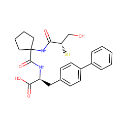 O=C(NC1(C(=O)N[C@@H](Cc2ccc(-c3ccccc3)cc2)C(=O)O)CCCC1)[C@@H](S)CO ZINC000026172589