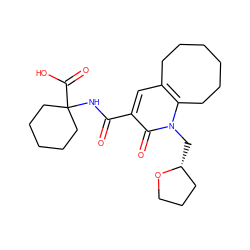 O=C(NC1(C(=O)O)CCCCC1)c1cc2c(n(C[C@@H]3CCCO3)c1=O)CCCCCC2 ZINC000084596804