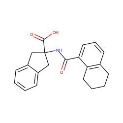 O=C(NC1(C(=O)O)Cc2ccccc2C1)c1cccc2c1CCCC2 ZINC000146485596