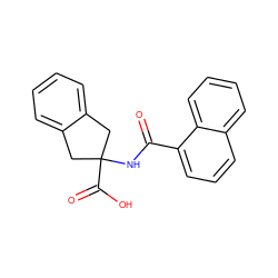 O=C(NC1(C(=O)O)Cc2ccccc2C1)c1cccc2ccccc12 ZINC000168367504