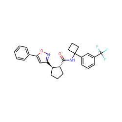 O=C(NC1(c2cccc(C(F)(F)F)c2)CCC1)[C@@H]1CCC[C@H]1c1cc(-c2ccccc2)on1 ZINC000045320119