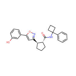 O=C(NC1(c2ccccc2)CCC1)[C@@H]1CCC[C@H]1c1cc(-c2cccc(O)c2)on1 ZINC000045245691