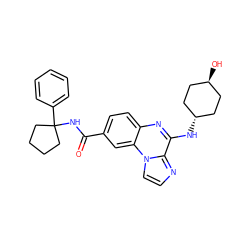 O=C(NC1(c2ccccc2)CCCC1)c1ccc2nc(N[C@H]3CC[C@H](O)CC3)c3nccn3c2c1 ZINC000299845012