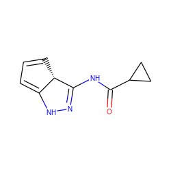 O=C(NC1=NNC2=CC=C[C@@H]21)C1CC1 ZINC000040977297