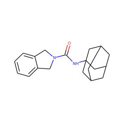 O=C(NC12CC3CC(CC(C3)C1)C2)N1Cc2ccccc2C1 ZINC000095587993