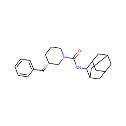 O=C(NC1C2CC3CC(C2)CC1C3)N1CCC[C@@H](Cc2ccccc2)C1 ZINC000045390989