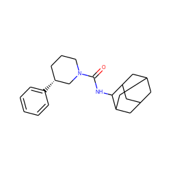 O=C(NC1C2CC3CC(C2)CC1C3)N1CCC[C@@H](c2ccccc2)C1 ZINC000045389939