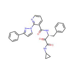 O=C(NC1CC1)C(=O)[C@@H](Cc1ccccc1)NC(=O)c1cccnc1-n1ccc(-c2ccccc2)n1 ZINC000117713522