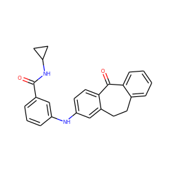 O=C(NC1CC1)c1cccc(Nc2ccc3c(c2)CCc2ccccc2C3=O)c1 ZINC000095579123