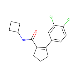 O=C(NC1CCC1)C1=C(c2ccc(Cl)c(Cl)c2)CCC1 ZINC000028957278