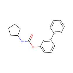 O=C(NC1CCCC1)Oc1cccc(-c2ccccc2)c1 ZINC000040833691