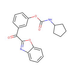 O=C(NC1CCCC1)Oc1cccc(C(=O)c2nc3ccccc3o2)c1 ZINC000028710777