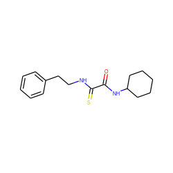 O=C(NC1CCCCC1)C(=S)NCCc1ccccc1 ZINC000004827873