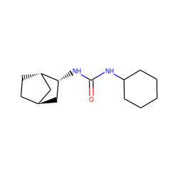 O=C(NC1CCCCC1)N[C@@H]1C[C@H]2CC[C@H]1C2 ZINC000252892886