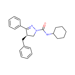 O=C(NC1CCCCC1)N1C[C@@H](Cc2ccccc2)C(c2ccccc2)=N1 ZINC000095577219