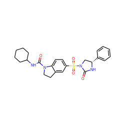 O=C(NC1CCCCC1)N1CCc2cc(S(=O)(=O)N3C[C@H](c4ccccc4)NC3=O)ccc21 ZINC000028464242