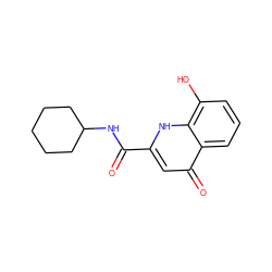 O=C(NC1CCCCC1)c1cc(=O)c2cccc(O)c2[nH]1 ZINC000082151771