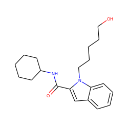 O=C(NC1CCCCC1)c1cc2ccccc2n1CCCCCO ZINC001772615667