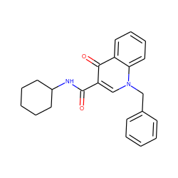 O=C(NC1CCCCC1)c1cn(Cc2ccccc2)c2ccccc2c1=O ZINC000035050276