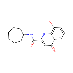 O=C(NC1CCCCCC1)c1cc(=O)c2cccc(O)c2[nH]1 ZINC000082151776