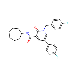 O=C(NC1CCCCCC1)c1cc(-c2ccc(F)cc2)cn(Cc2ccc(F)cc2)c1=O ZINC000103266692