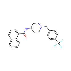 O=C(NC1CCN(Cc2ccc(C(F)(F)F)cc2)CC1)c1cccc2ccccc12 ZINC000028821353