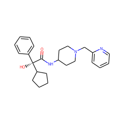 O=C(NC1CCN(Cc2ccccn2)CC1)[C@](O)(c1ccccc1)C1CCCC1 ZINC000013835819