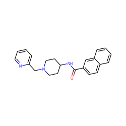 O=C(NC1CCN(Cc2ccccn2)CC1)c1ccc2ccccc2c1 ZINC000028821392