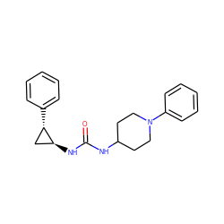 O=C(NC1CCN(c2ccccc2)CC1)N[C@H]1C[C@@H]1c1ccccc1 ZINC000066099134