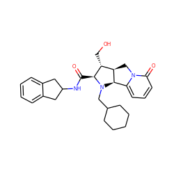 O=C(NC1Cc2ccccc2C1)[C@H]1[C@H](CO)[C@H]2Cn3c(cccc3=O)[C@H]2N1CC1CCCCC1 ZINC000040877188