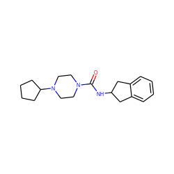 O=C(NC1Cc2ccccc2C1)N1CCN(C2CCCC2)CC1 ZINC000036188132