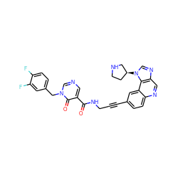 O=C(NCC#Cc1ccc2ncc3ncn([C@H]4CCNC4)c3c2c1)c1cncn(Cc2ccc(F)c(F)c2)c1=O ZINC000149581000