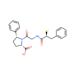 O=C(NCC(=O)N1[C@H](C(=O)O)CC[C@@H]1c1ccccc1)[C@@H](S)Cc1ccccc1 ZINC000006580513