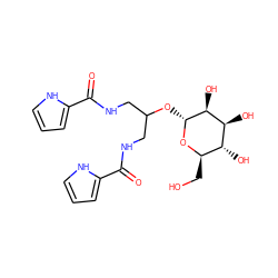 O=C(NCC(CNC(=O)c1ccc[nH]1)O[C@H]1O[C@H](CO)[C@@H](O)[C@H](O)[C@@H]1O)c1ccc[nH]1 ZINC000103269528