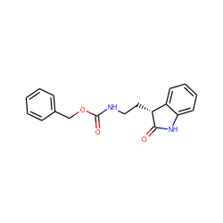 O=C(NCC[C@H]1C(=O)Nc2ccccc21)OCc1ccccc1 ZINC000074841138