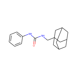 O=C(NCC12CC3CC(CC(C3)C1)C2)Nc1ccccc1 ZINC000006725888