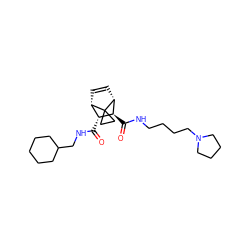 O=C(NCC1CCCCC1)[C@@H]1[C@@H]2C=C[C@H]([C@H]1C(=O)NCCCCN1CCCC1)C21CC1 ZINC000168427206