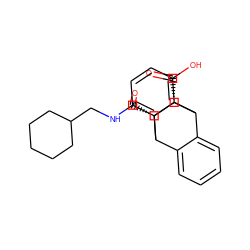 O=C(NCC1CCCCC1)[C@H]1C2c3ccccc3C(c3ccccc32)[C@H]1C(=O)O ZINC000013738982