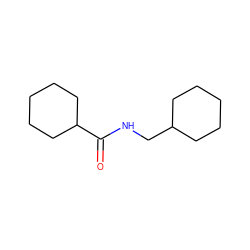 O=C(NCC1CCCCC1)C1CCCCC1 ZINC000000409016