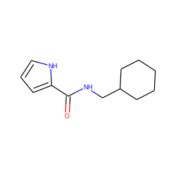 O=C(NCC1CCCCC1)c1ccc[nH]1 ZINC000013493585